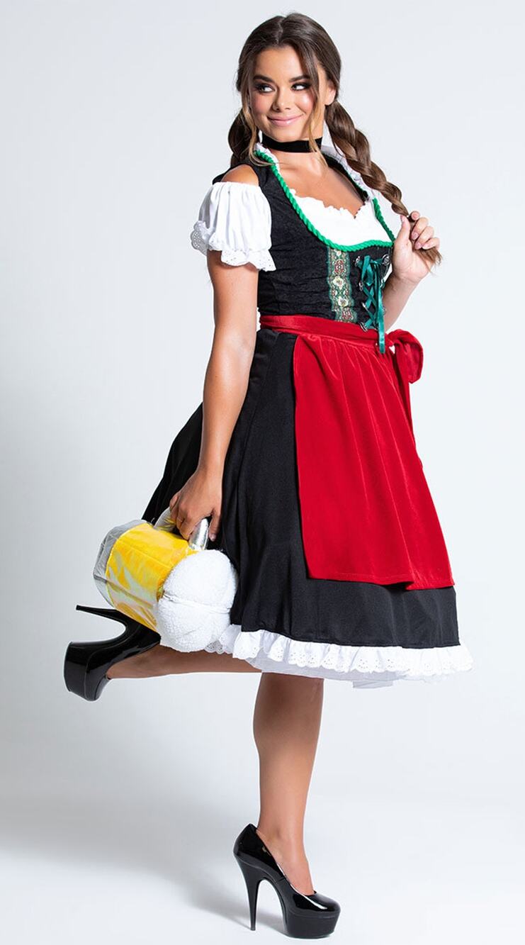 NEW California Costumes Oktoberfest Fraulein German Beergirl Costume